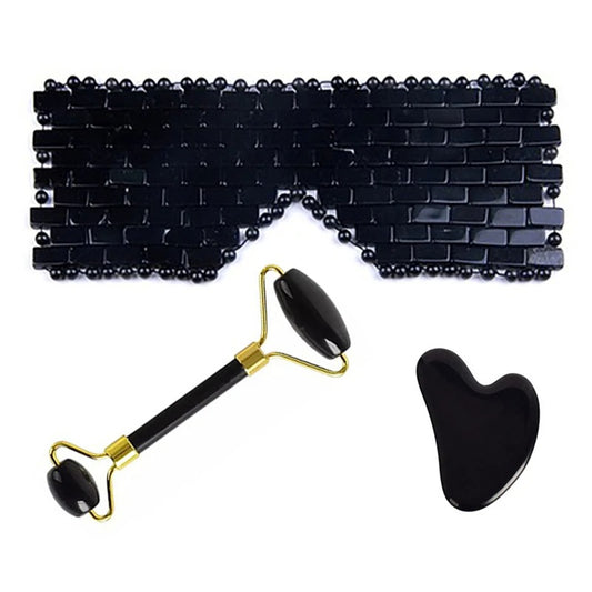 Obsidian Jade Eye & Face Massage Set
